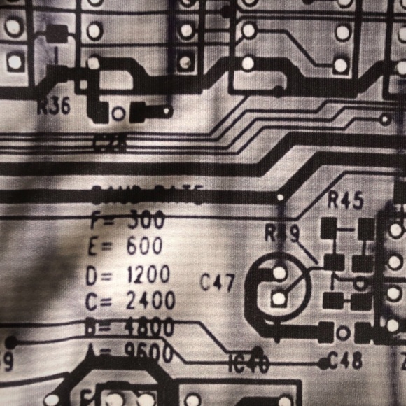 NWOT, Circuit Board Printed Design Leggings by Yizzam - Picture 5 of 14